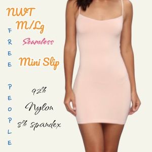 NWT Free People M/L Mini Slip